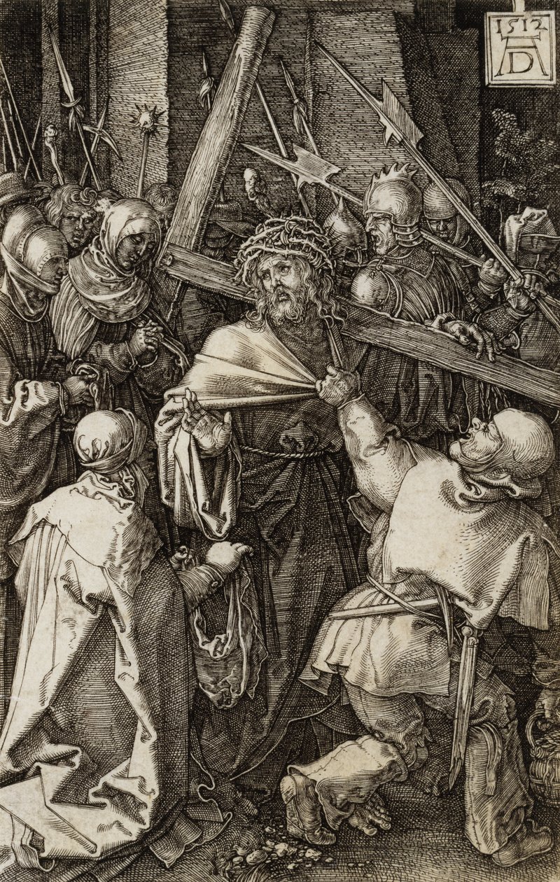 Nesení kříže z rytých pašijí, 1512 od Albrecht Dürer