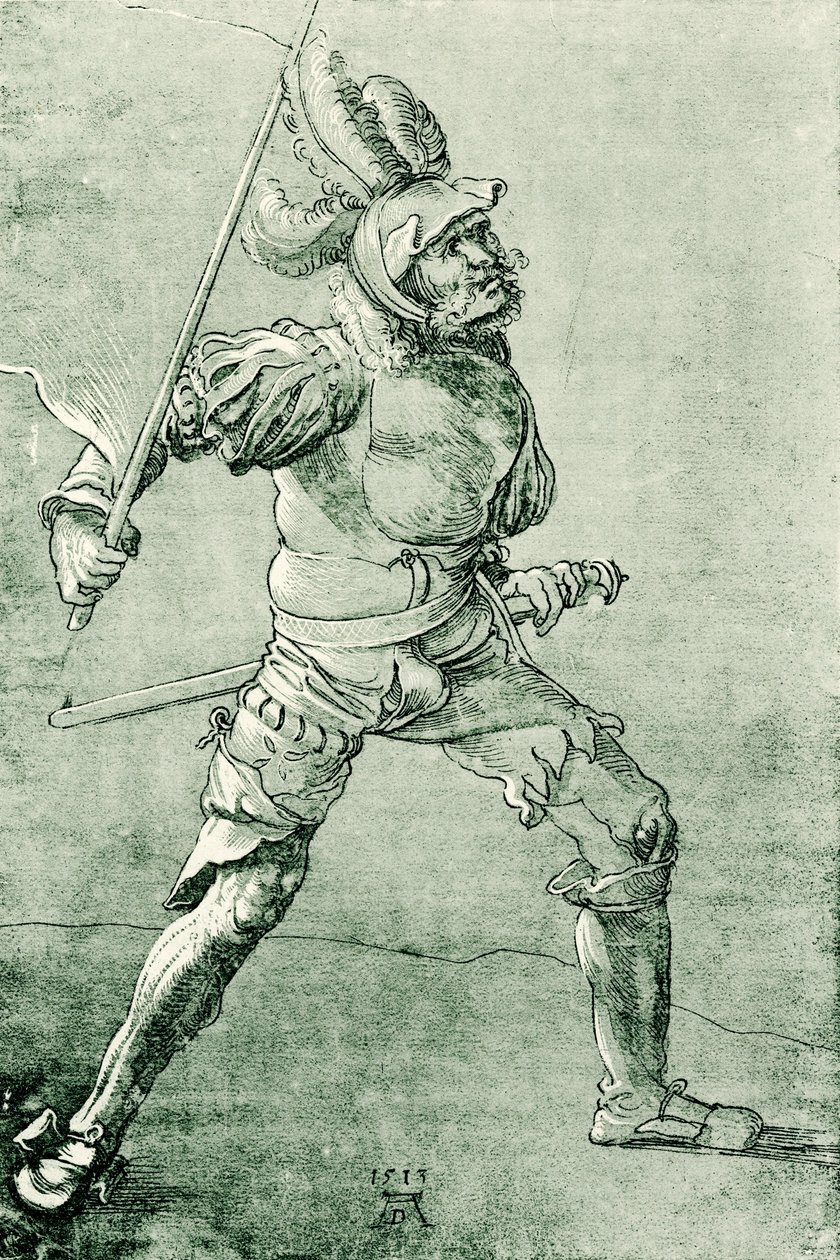 Německý vlajkonoš od Albrecht Dürer