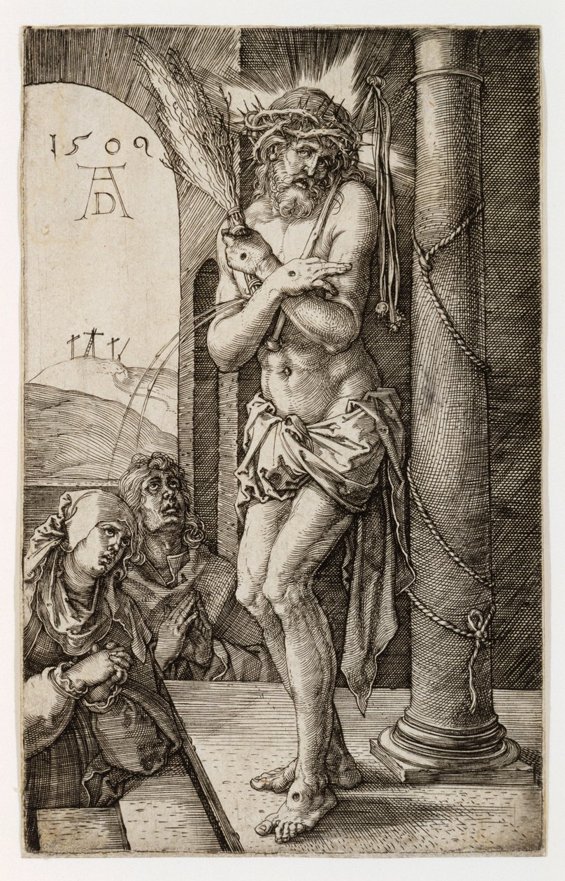 Muž smutku, 1509 od Albrecht Dürer