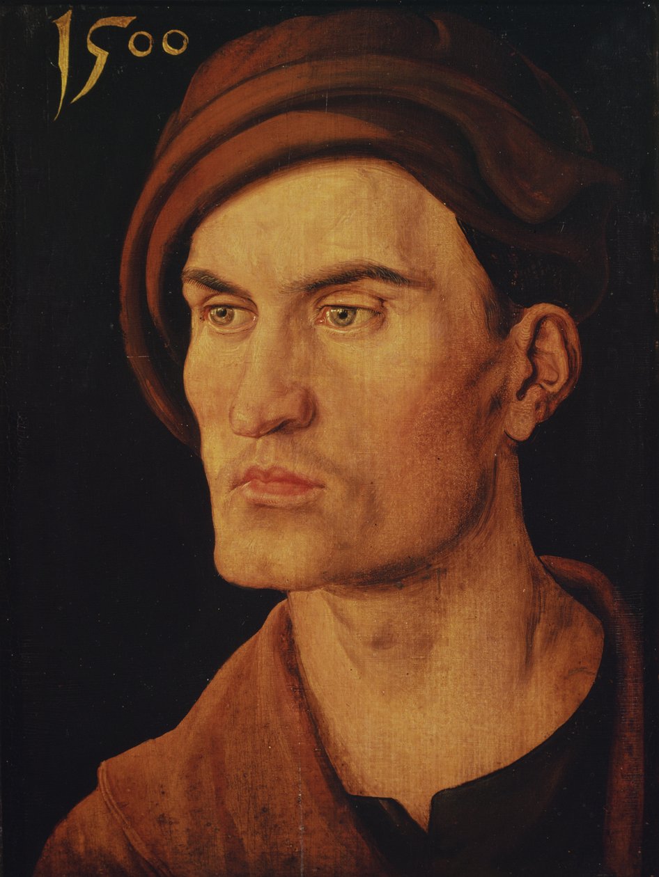 Portrét mladého muže, 1500 od Albrecht Dürer
