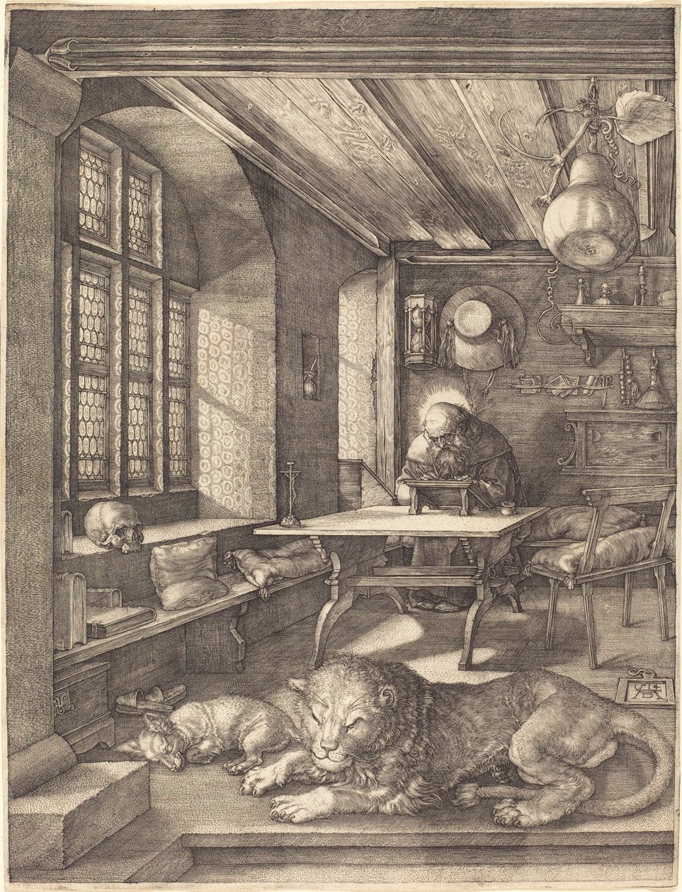 Svatý Jeroným ve své pracovně, 1514 od Albrecht Dürer