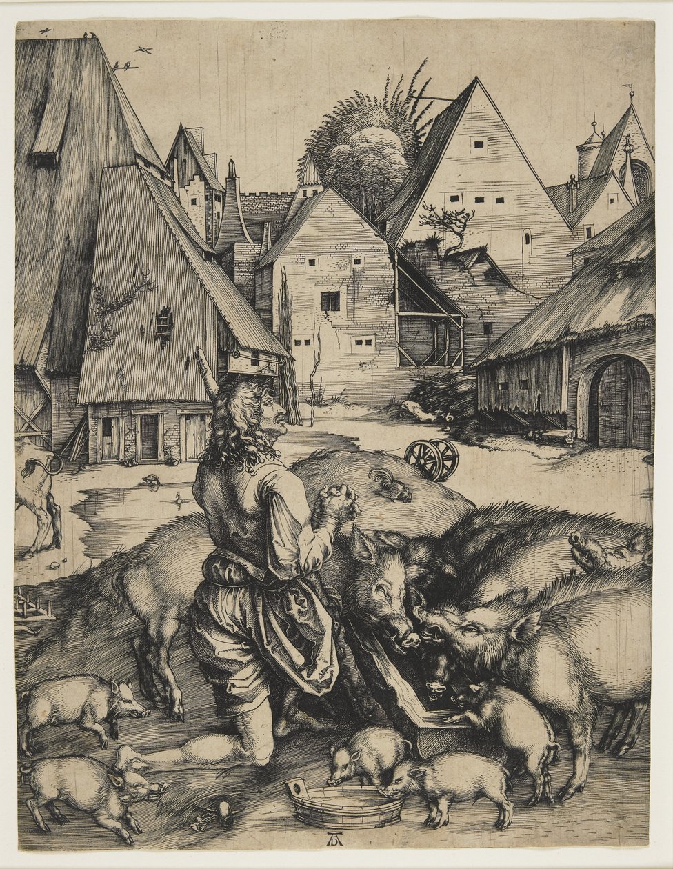 Marnotratný syn, 1496 od Albrecht Dürer