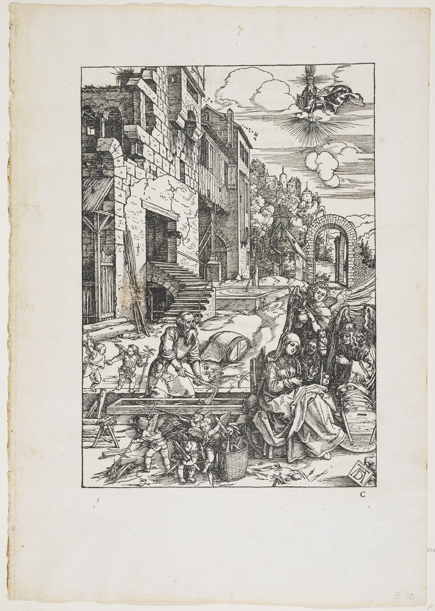 Zbytek během letu do Egypta, 1504 (1511) od Albrecht Dürer