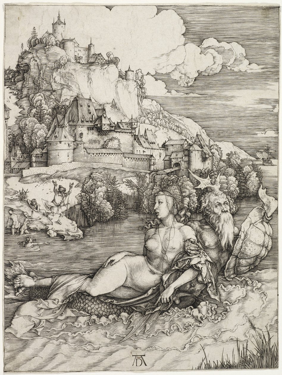 The Sea Monster, The Abduction of Amymone 1498 od Albrecht Dürer