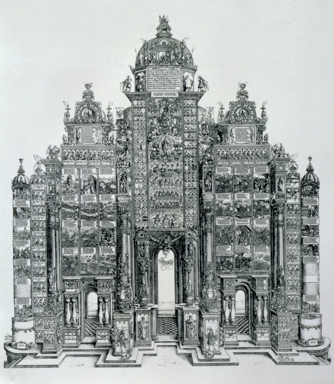 Vítězný oblouk německého císaře Maxmiliána I. (1459-1519) z roku 1515, vyd. 151718 od Albrecht Dürer