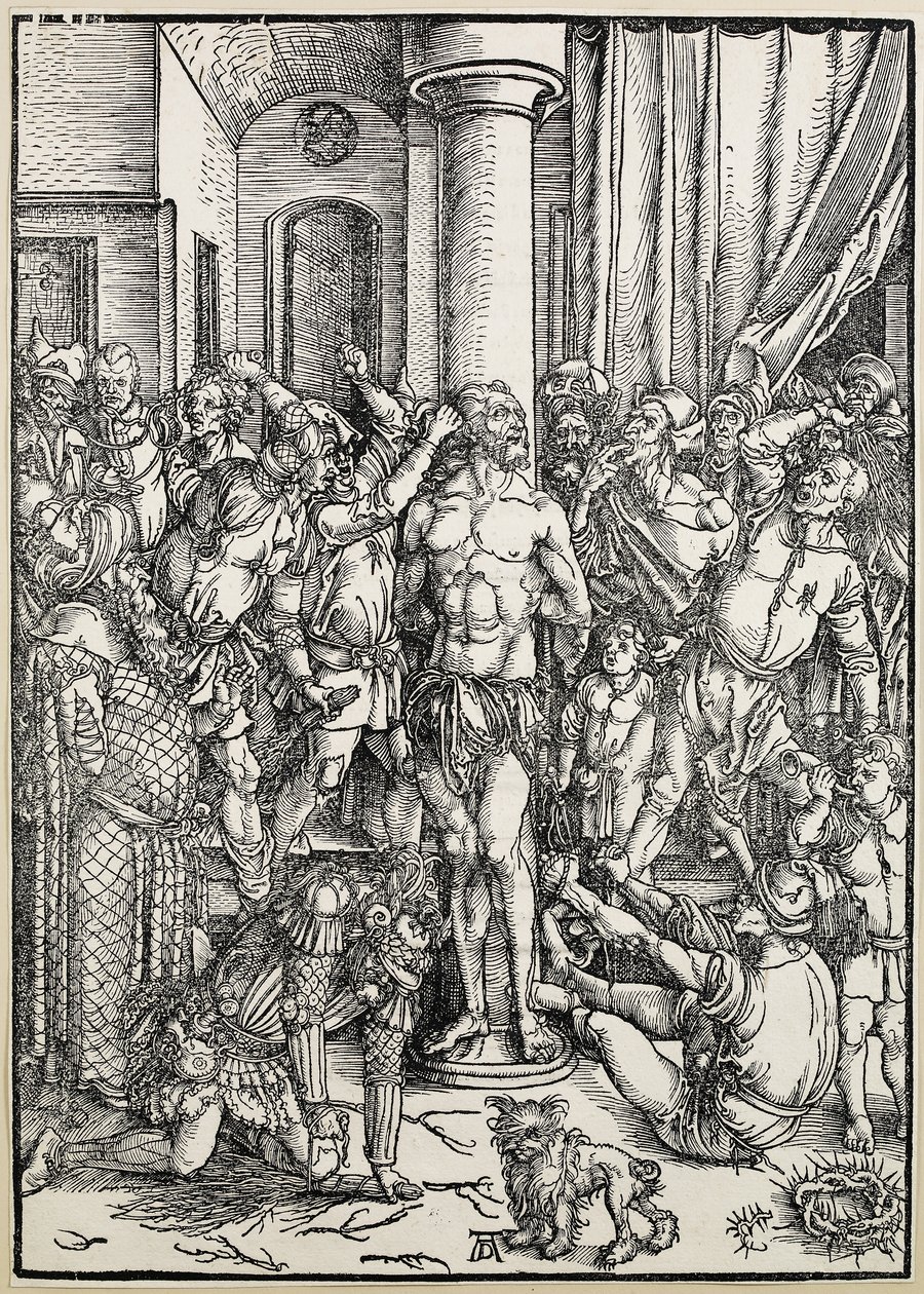 bičování, c. 149697 od Albrecht Dürer