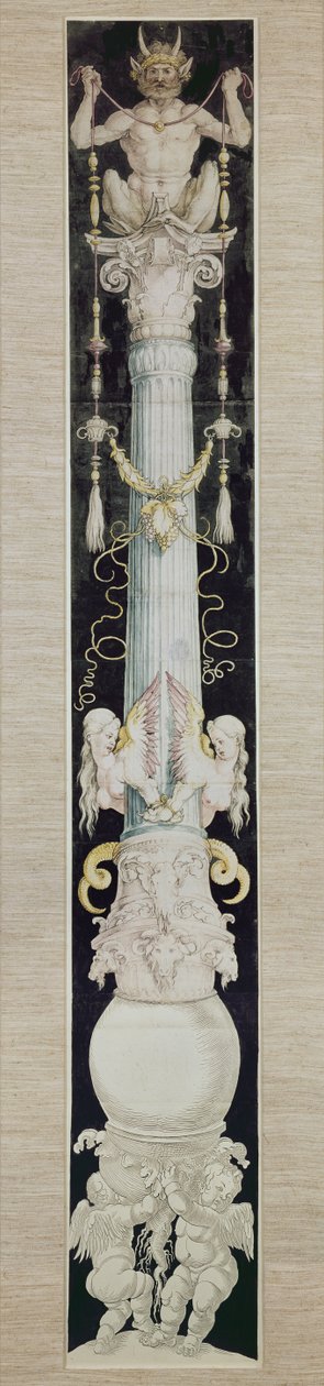 The Great Column, c.1515 (pero a inkoust a mytí na papíře) od Albrecht Dürer