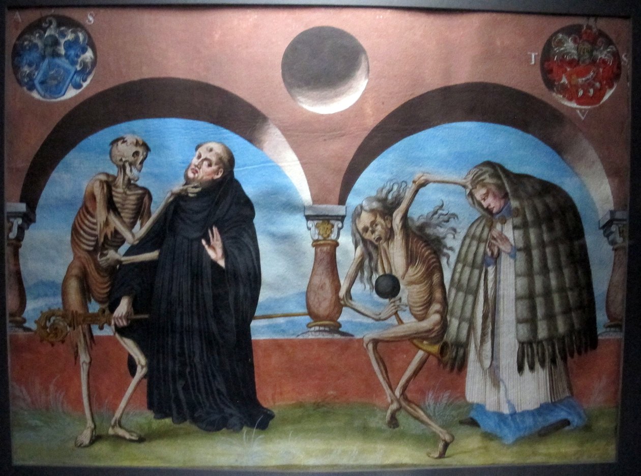 Kopie Danse Macabre dominikánského hřbitova v Bernu od Albrecht Kauw