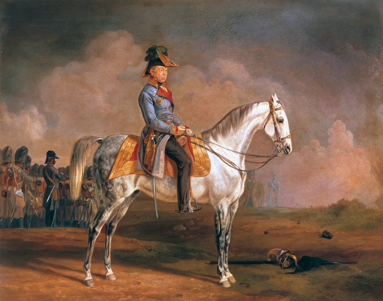 Jezdecký portrét Josefa Radeckého (Sedlčany od Albrecht Adam