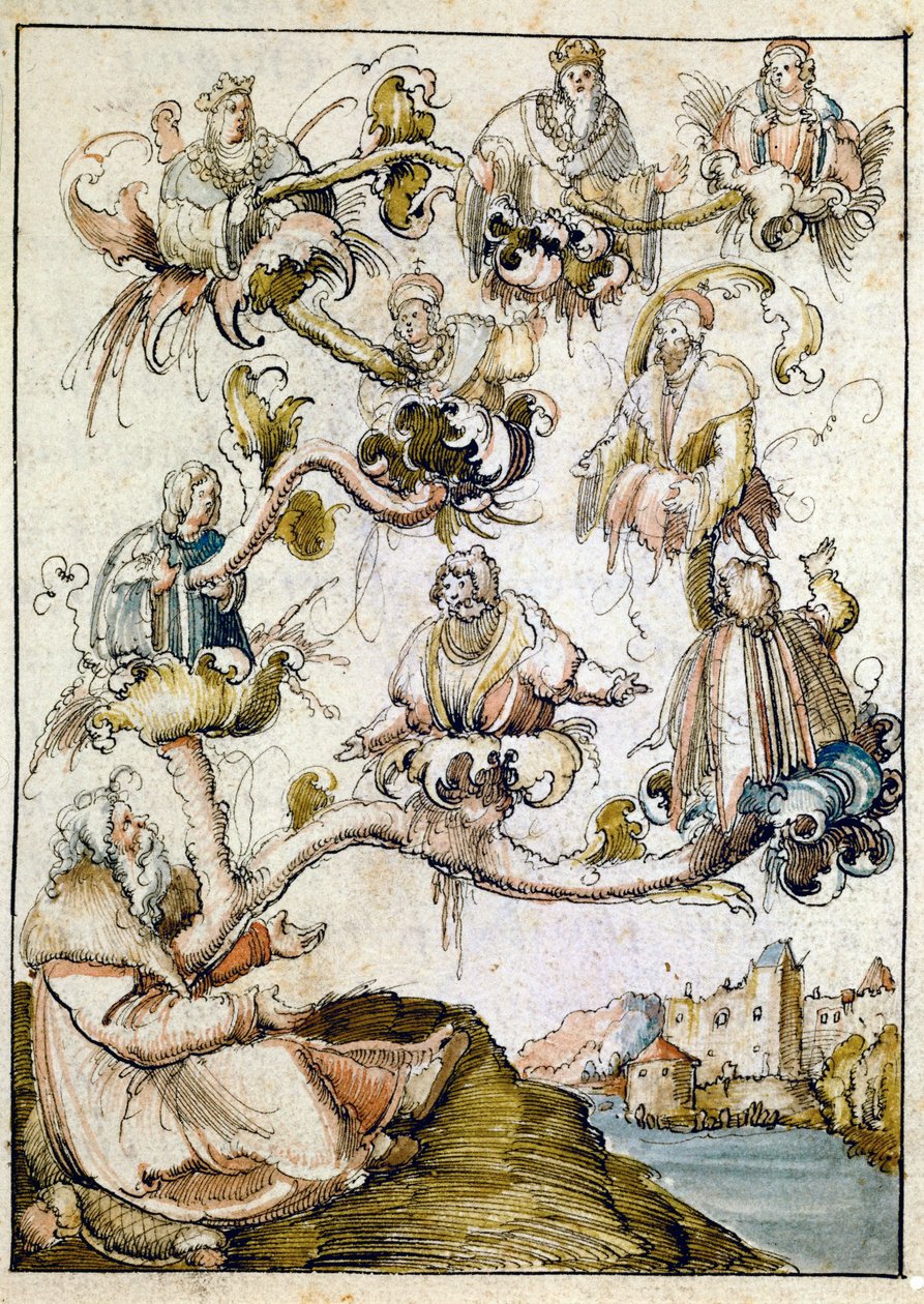 Habsburský rodokmen, pravděpodobně od Albrechta Altdorfera ... od Albrecht Altdorfer