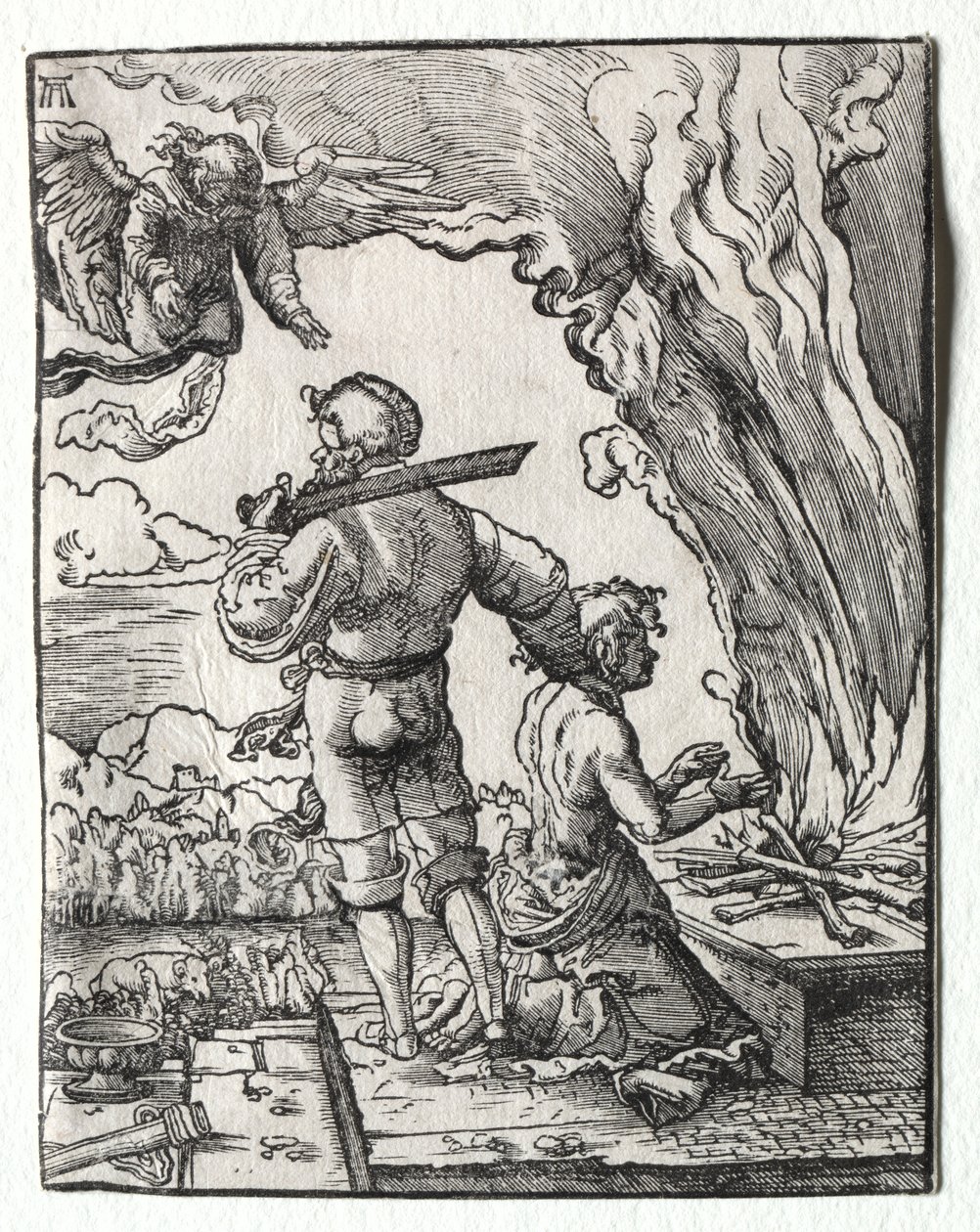 Abrahamova oběť od Albrecht Altdorfer
