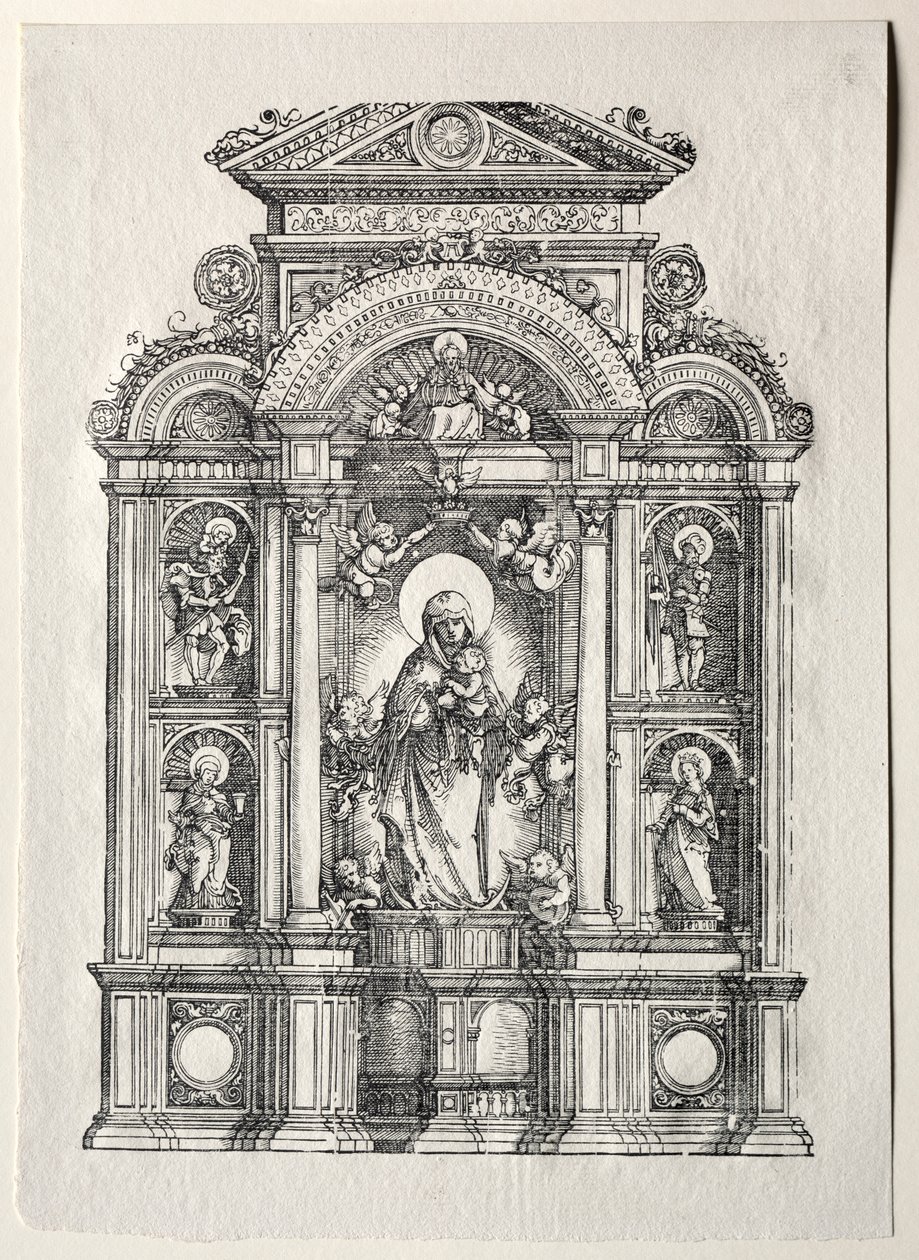 Oltář s krásnou Marií z Řezna od Albrecht Altdorfer