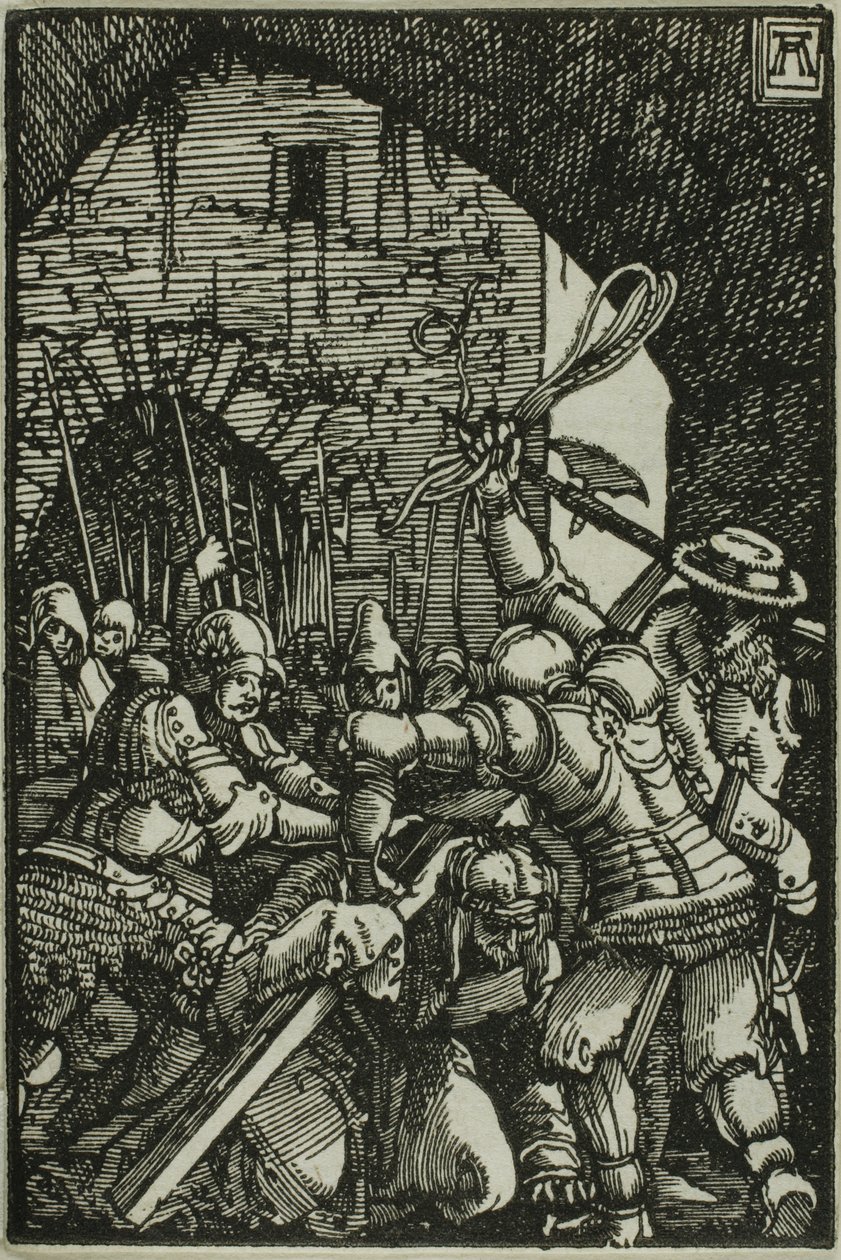 Nesení kříže, z Pádu a vykoupení člověka od Albrecht Altdorfer