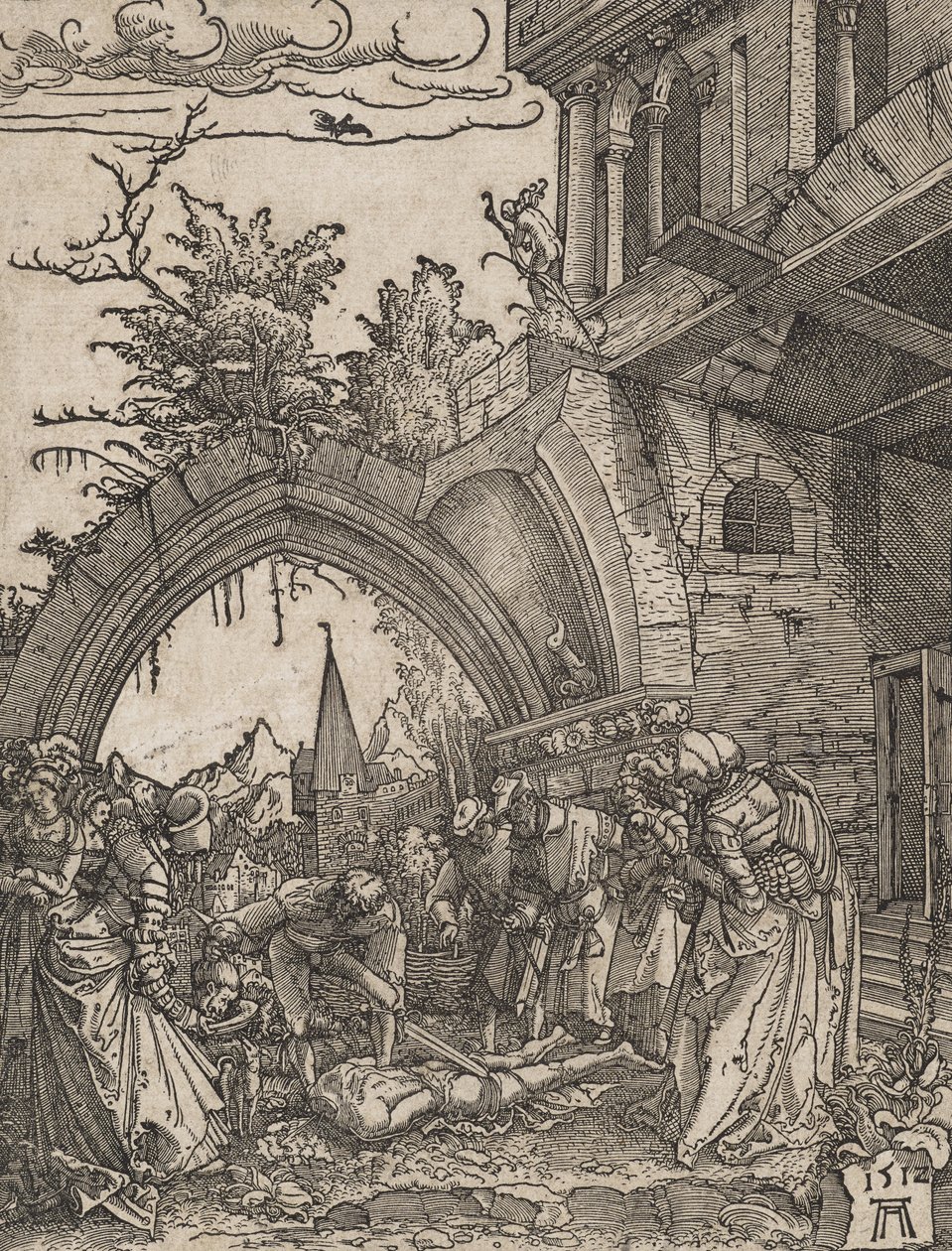 Stětí Jana Křtitele, 1512 od Albrecht Altdorfer