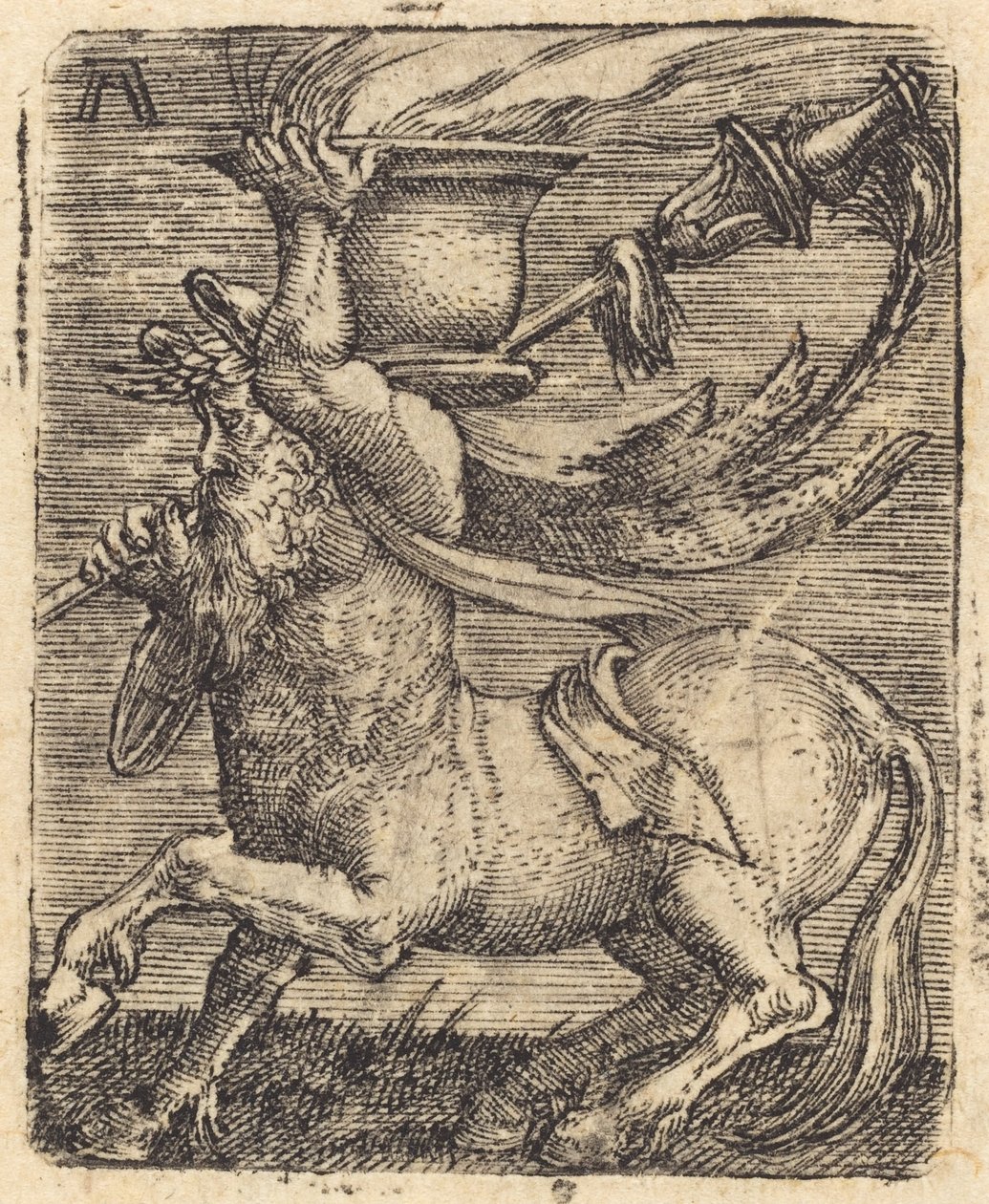 Kentaur s vázou od Albrecht Altdorfer
