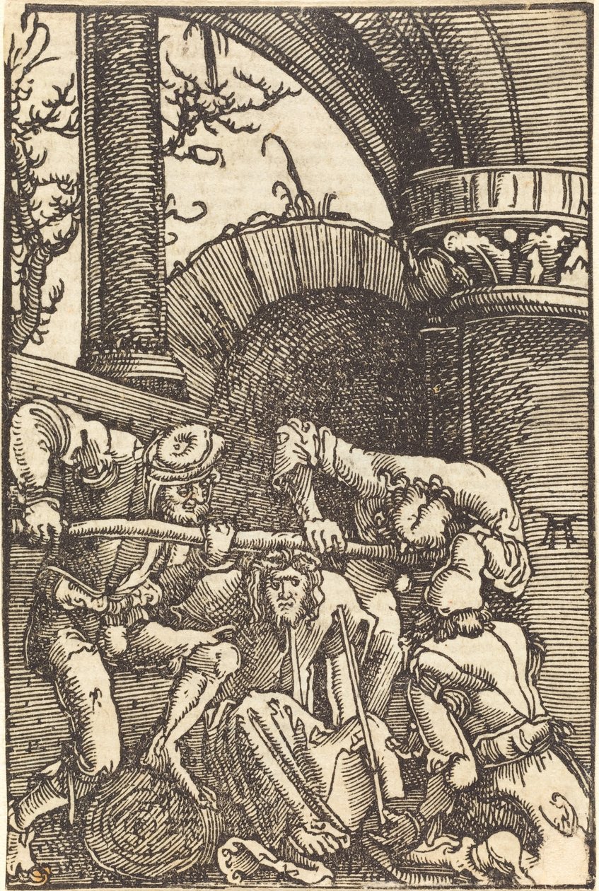 Kristus korunovaný trním od Albrecht Altdorfer