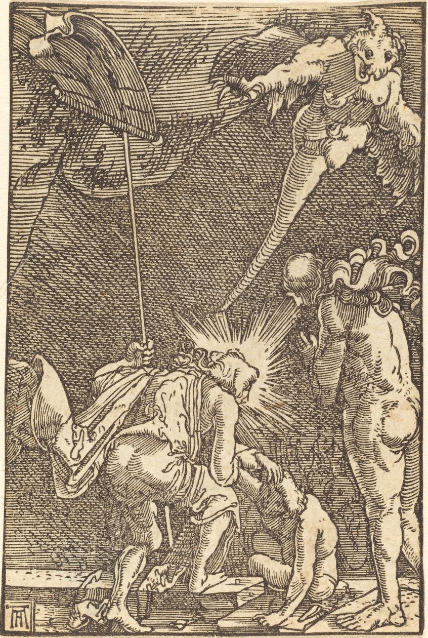 Kristus sestupující do pekla od Albrecht Altdorfer