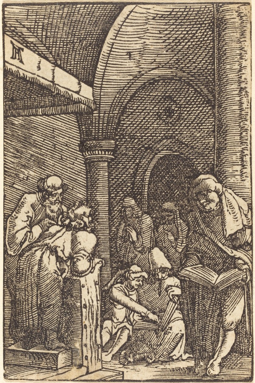 Kristus se hádal s doktory od Albrecht Altdorfer
