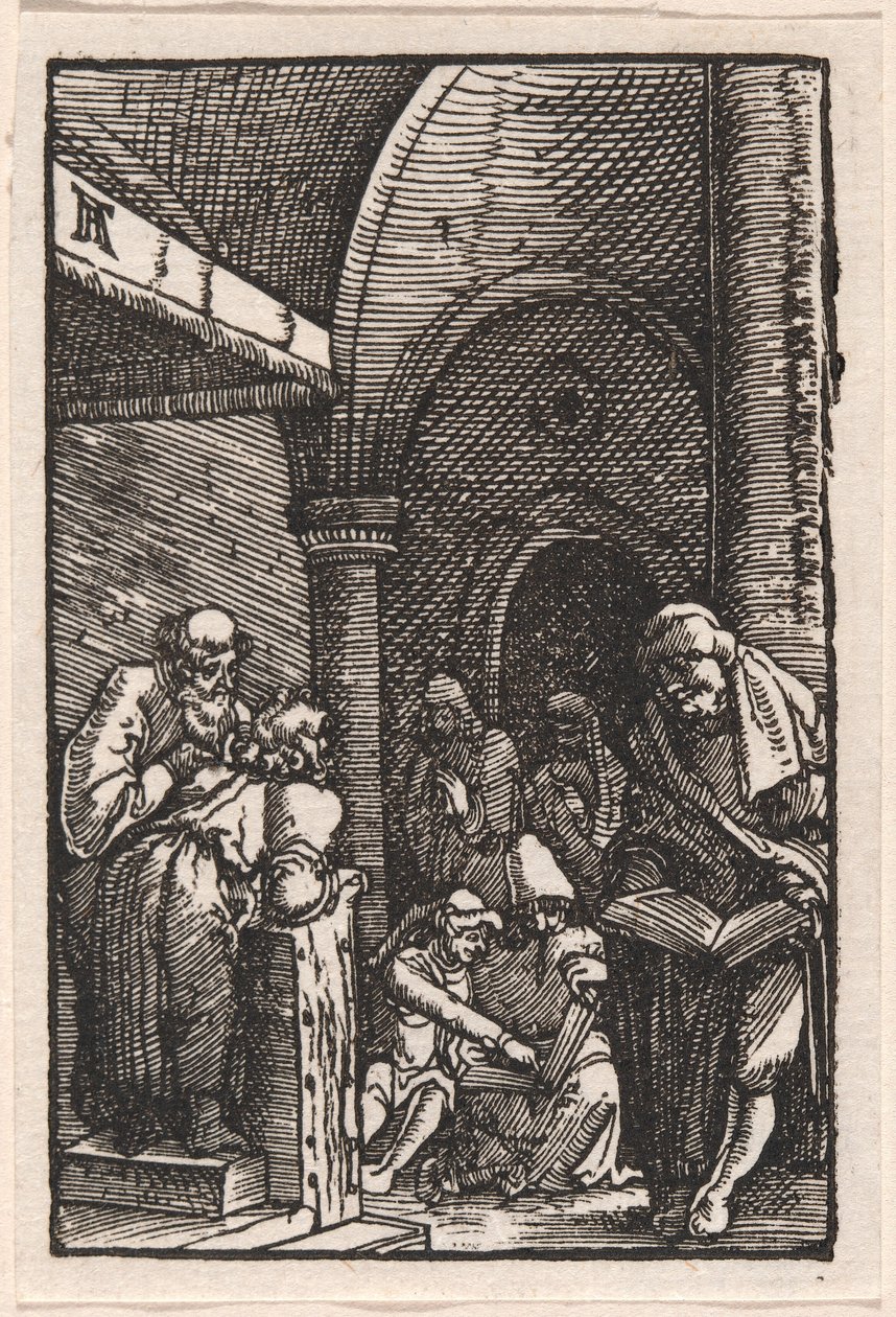 Kristus se hádal s doktory od Albrecht Altdorfer