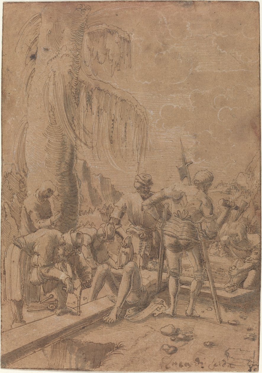 Kristus přibitý na kříž od Albrecht Altdorfer