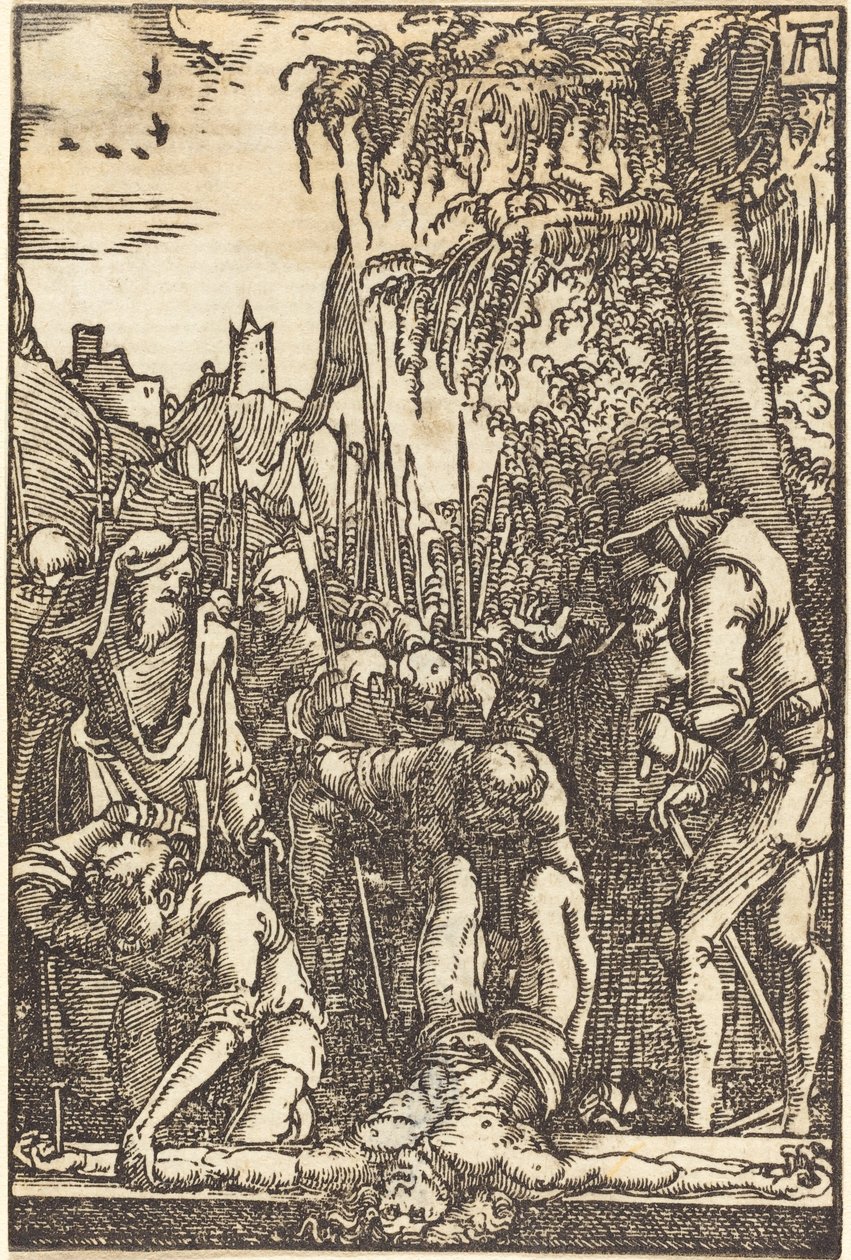 Kristus přibitý na kříž od Albrecht Altdorfer
