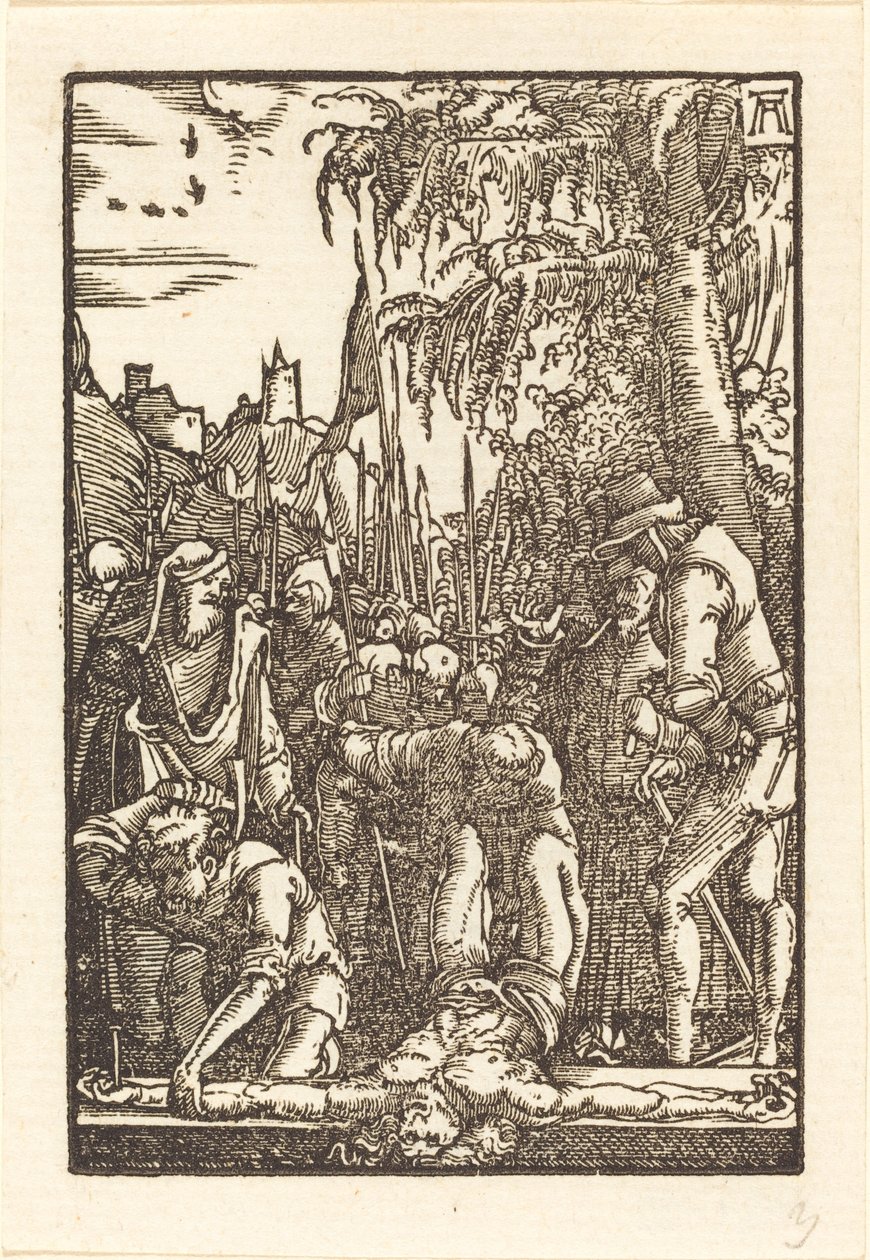 Kristus přibitý na kříž od Albrecht Altdorfer