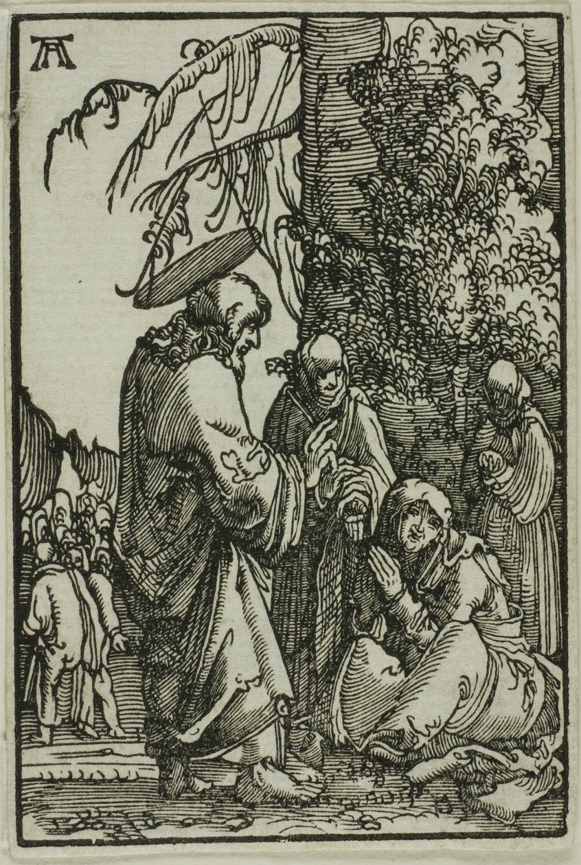 Kristus opouštějící svou matku, od pádu a vykoupení člověka od Albrecht Altdorfer