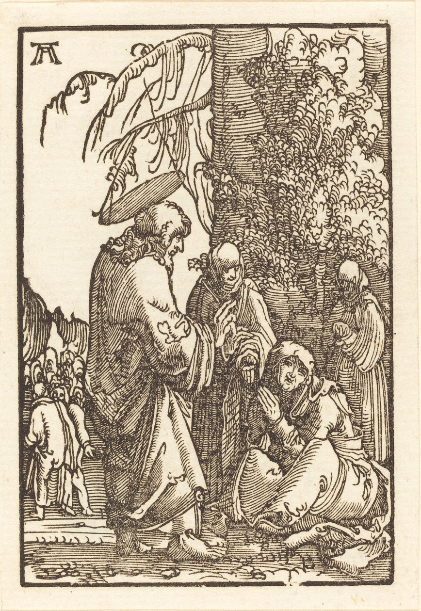 Kristus odchází od Marie před utrpením od Albrecht Altdorfer