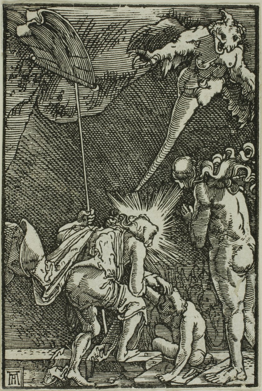 Kristus v Limbu, z knihy Pád a vykoupení člověka od Albrecht Altdorfer
