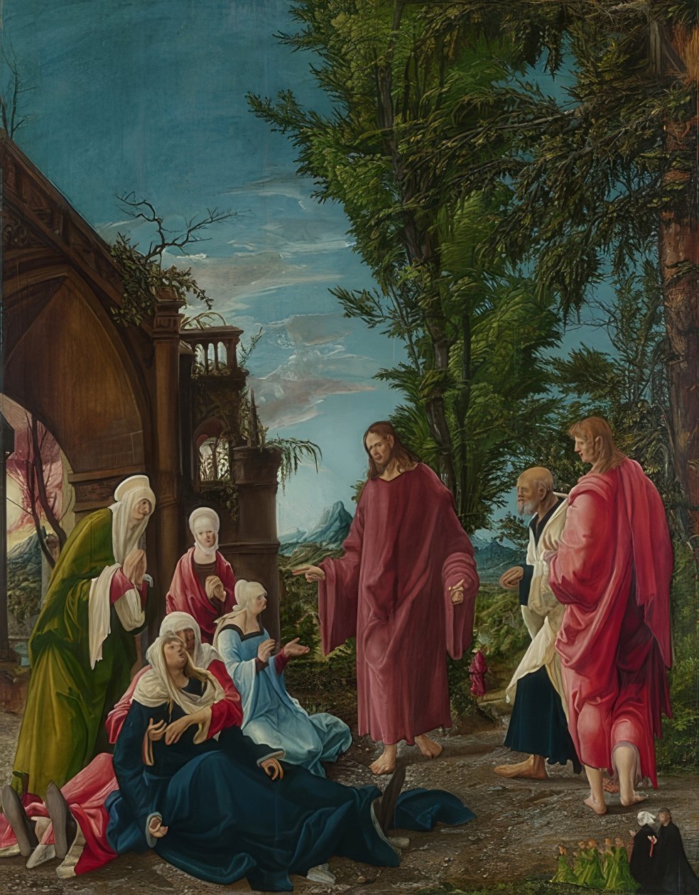 Kristovo rozloučení s Marií. Pravděpodobně 1520 od Albrecht Altdorfer