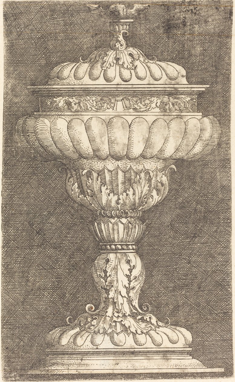 Krytý pohár s okřídlenou koulí od Albrecht Altdorfer