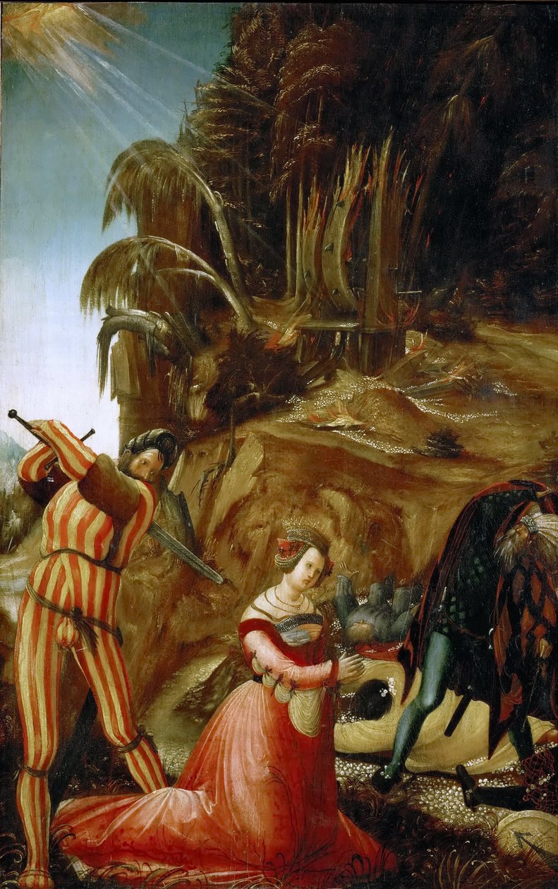 Stětí svaté Kateřiny od Albrecht Altdorfer