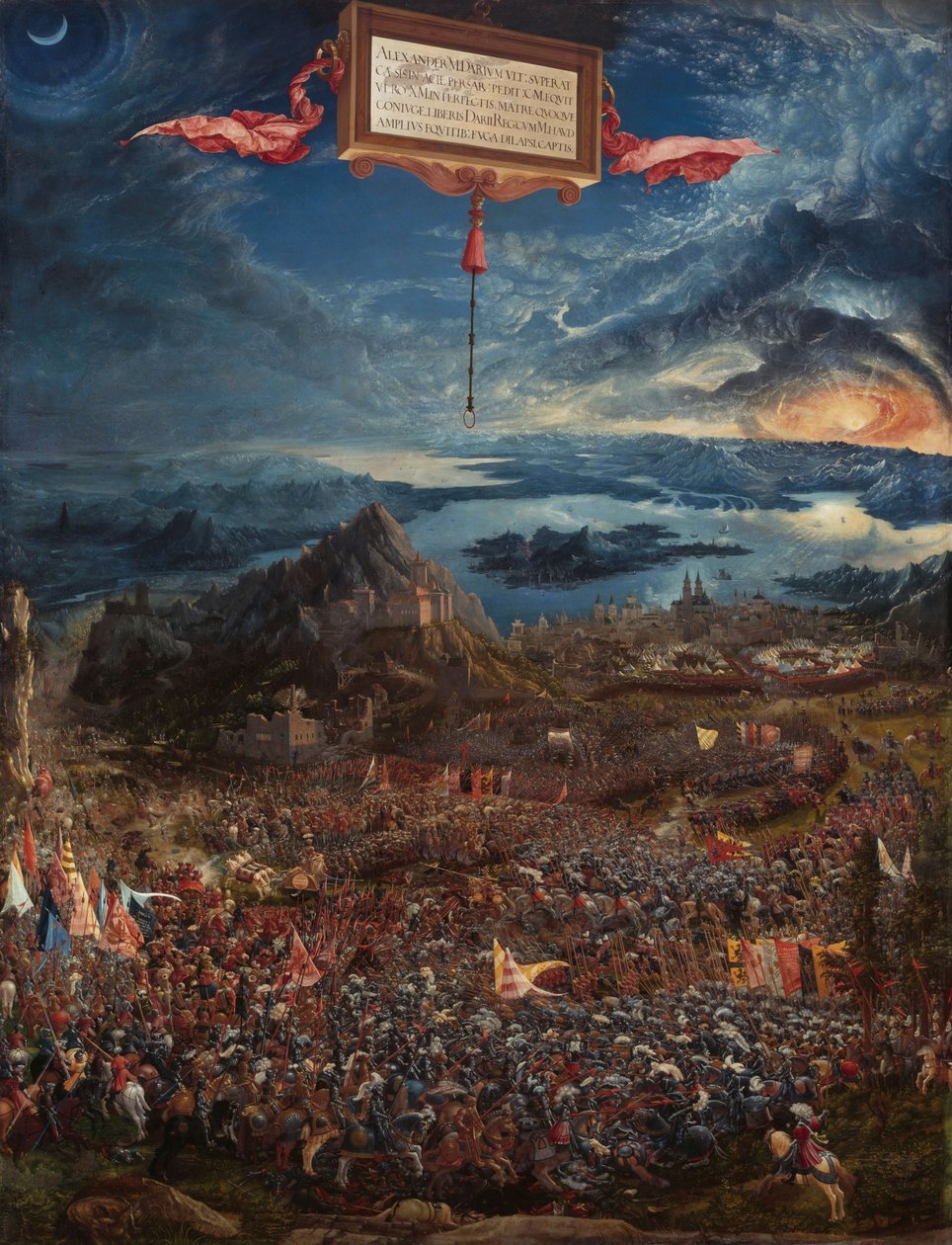 Německy: Historienzyklus: Alexanderschlacht (Schlacht bei Issus) The Battle of Alexander at Issus (Alexandrova bitva u Issu) od Albrecht Altdorfer