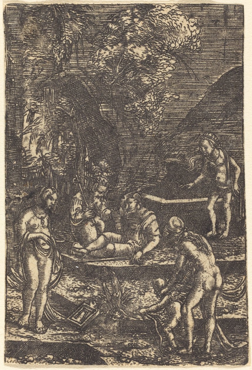 Soud z Paříže od Albrecht Altdorfer