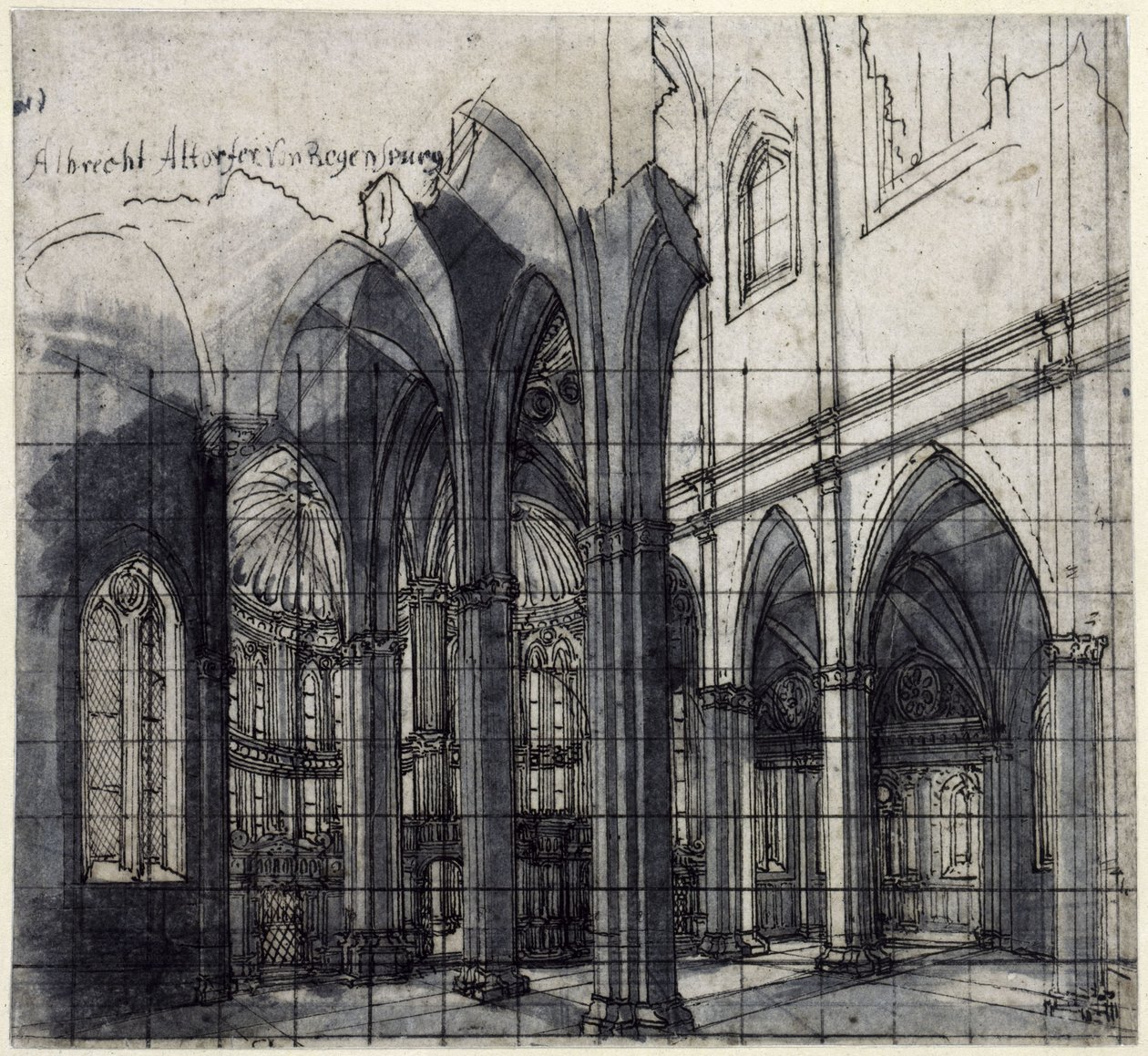 Interiér kostela od Albrecht Altdorfer
