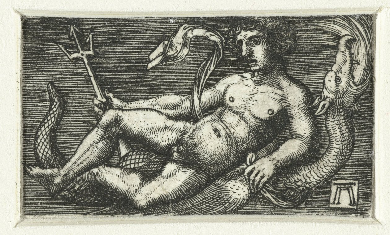 Ležící Neptun od Albrecht Altdorfer