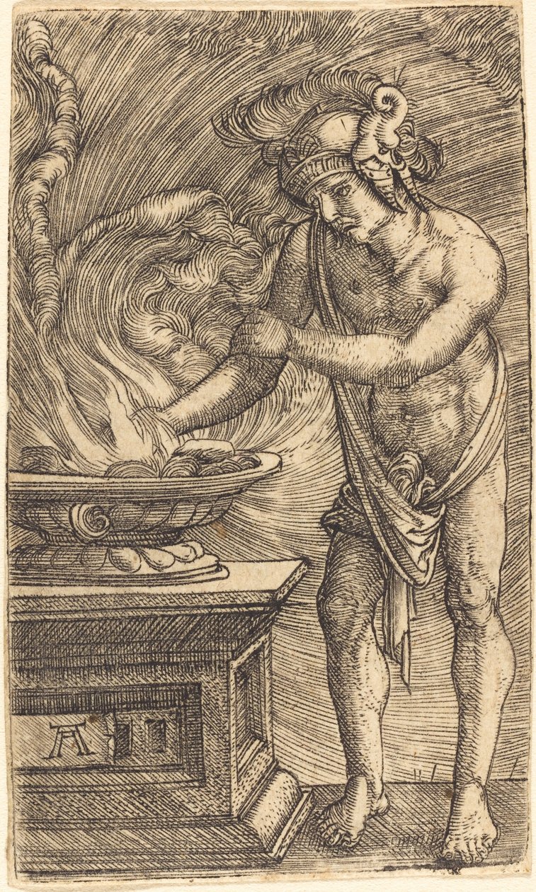 Mucius Scaevola od Albrecht Altdorfer