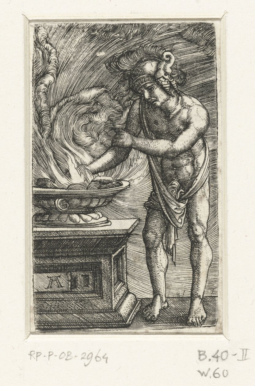 Mucius Scaevola od Albrecht Altdorfer