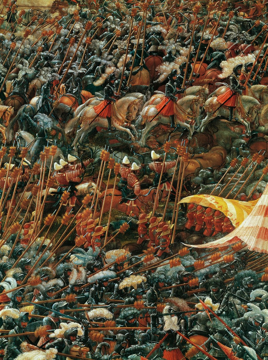 Nepřátelské armády, detail z bitvy o Alexandra u Issu od Albrecht Altdorfer
