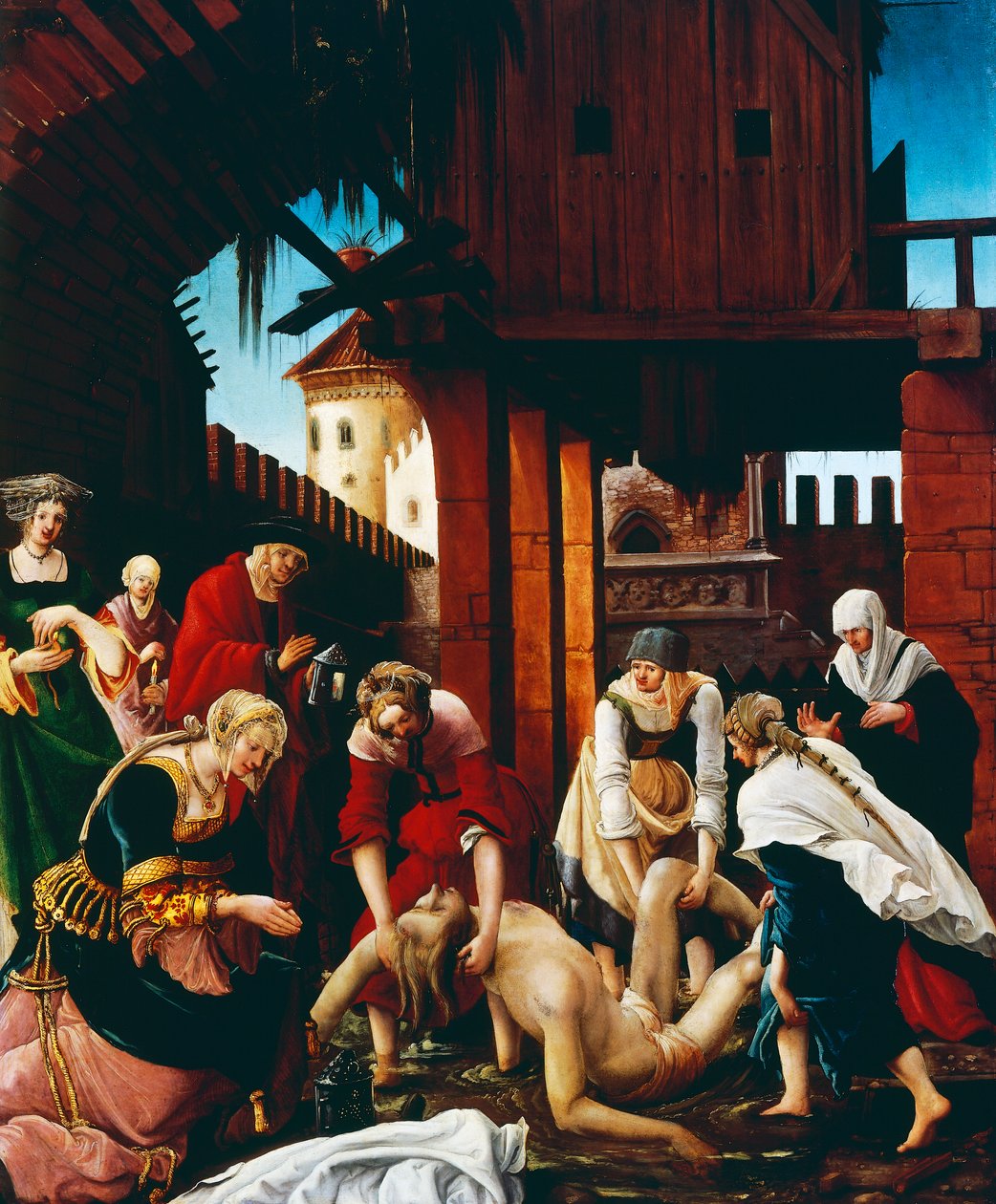 Získání těla svatého Šebestiána, c. 1510 od Albrecht Altdorfer