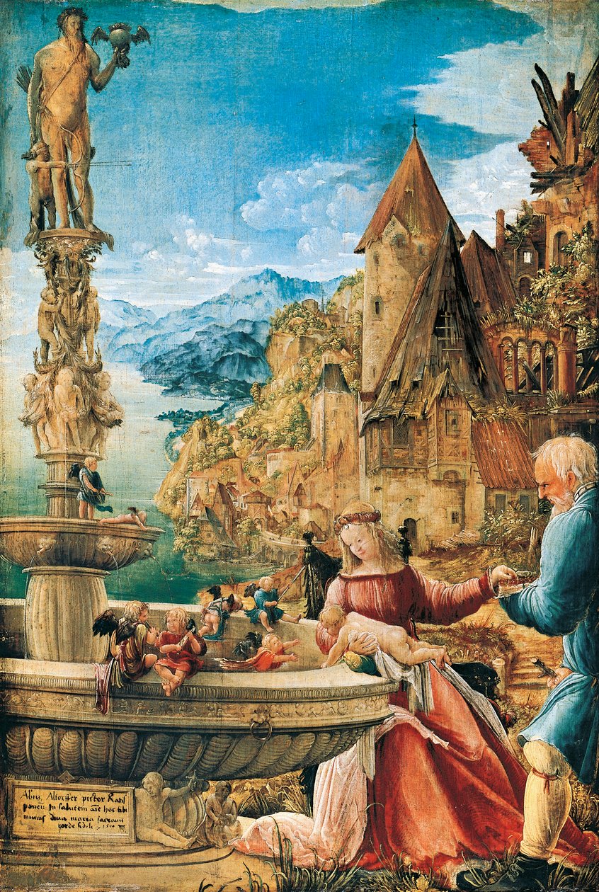 Odpočinek na útěku do Egypta od Albrecht Altdorfer