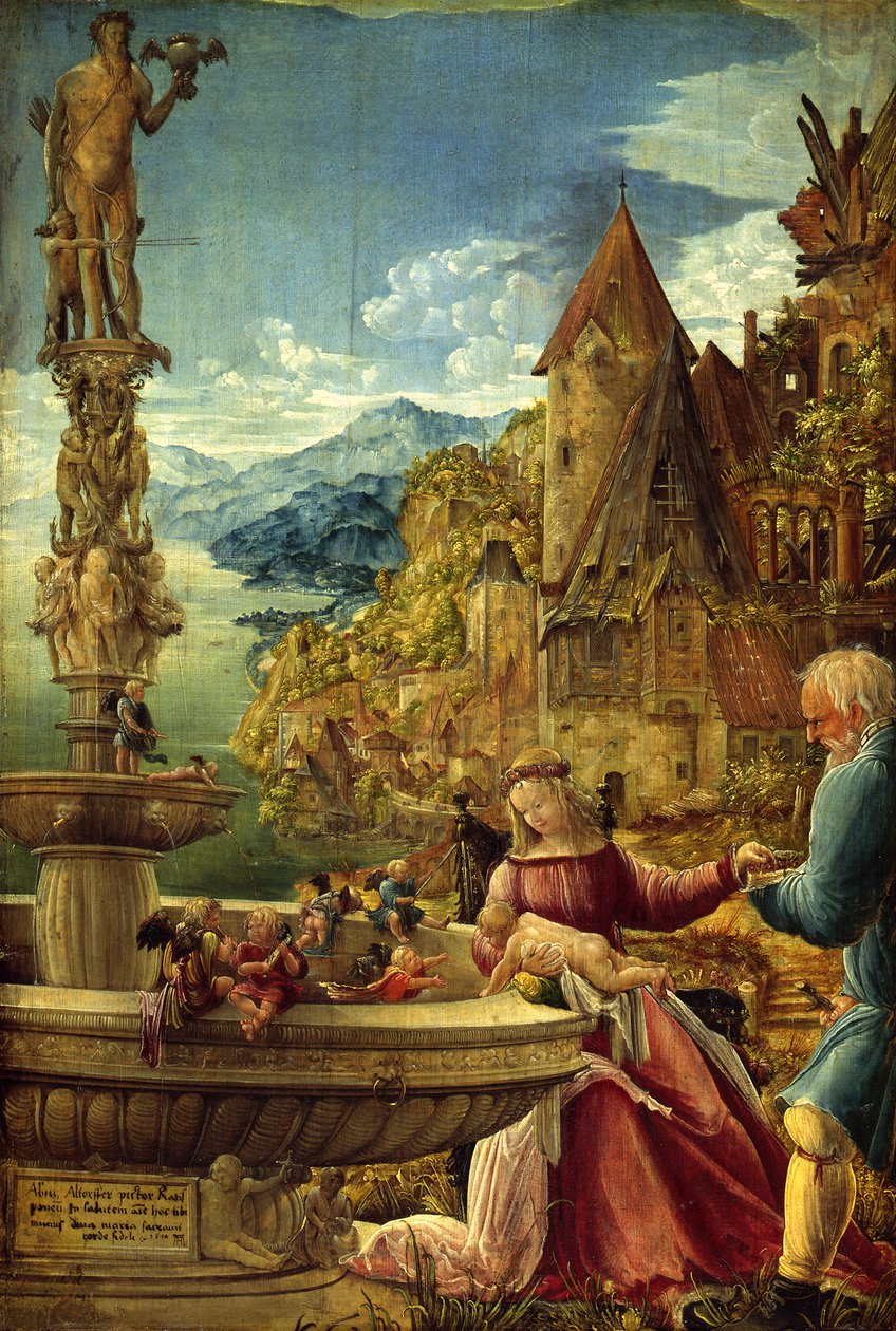 Odpočinek při útěku do Egypta od Albrecht Altdorfer