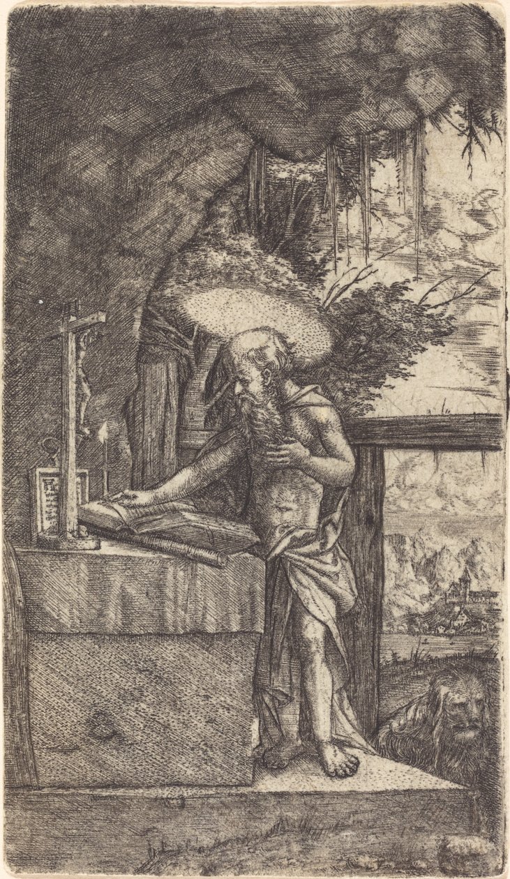 Svatý Jeroným Čtení od Albrecht Altdorfer