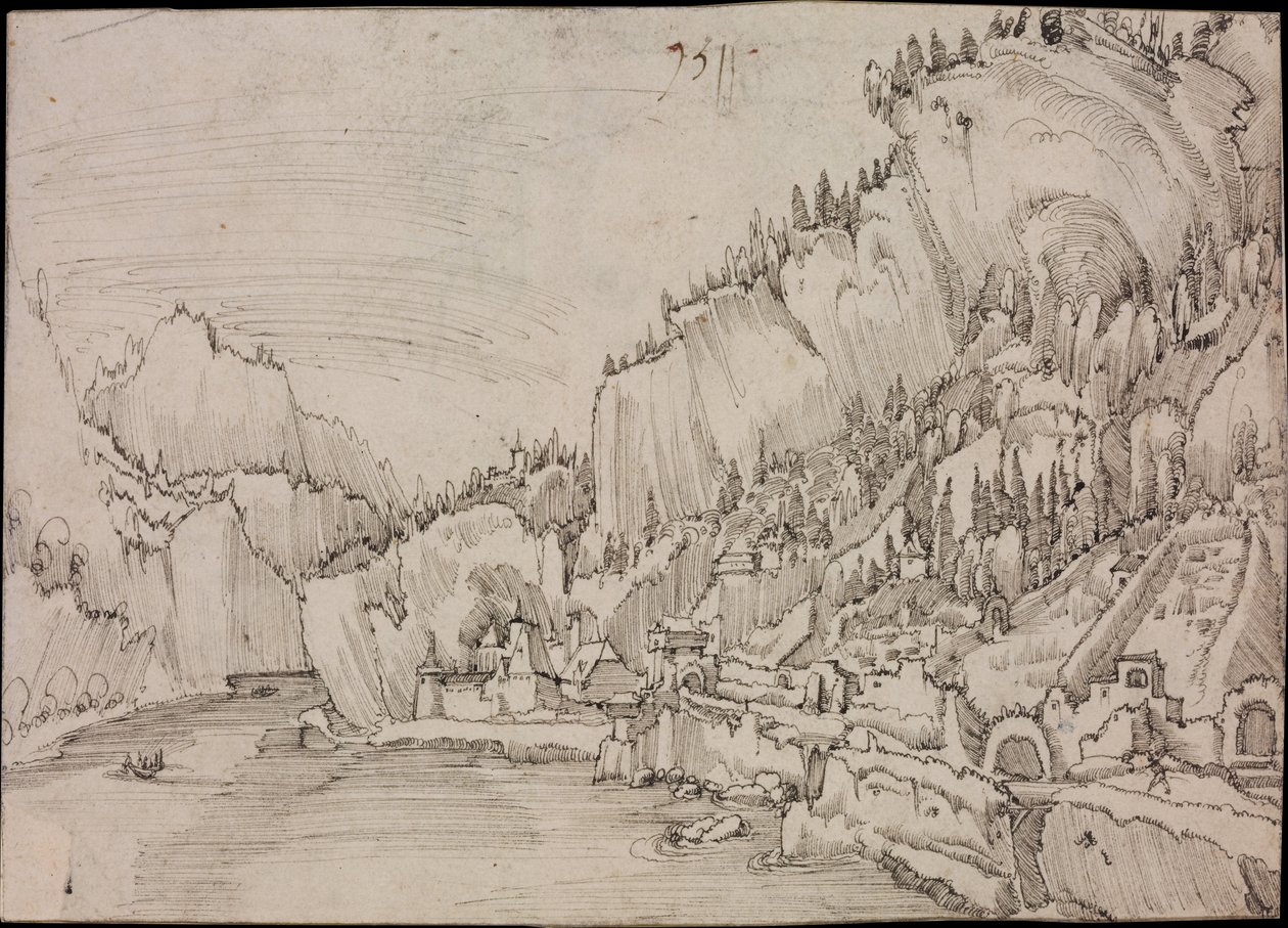 Sarmingstein na Dunaji, 1511 od Albrecht Altdorfer
