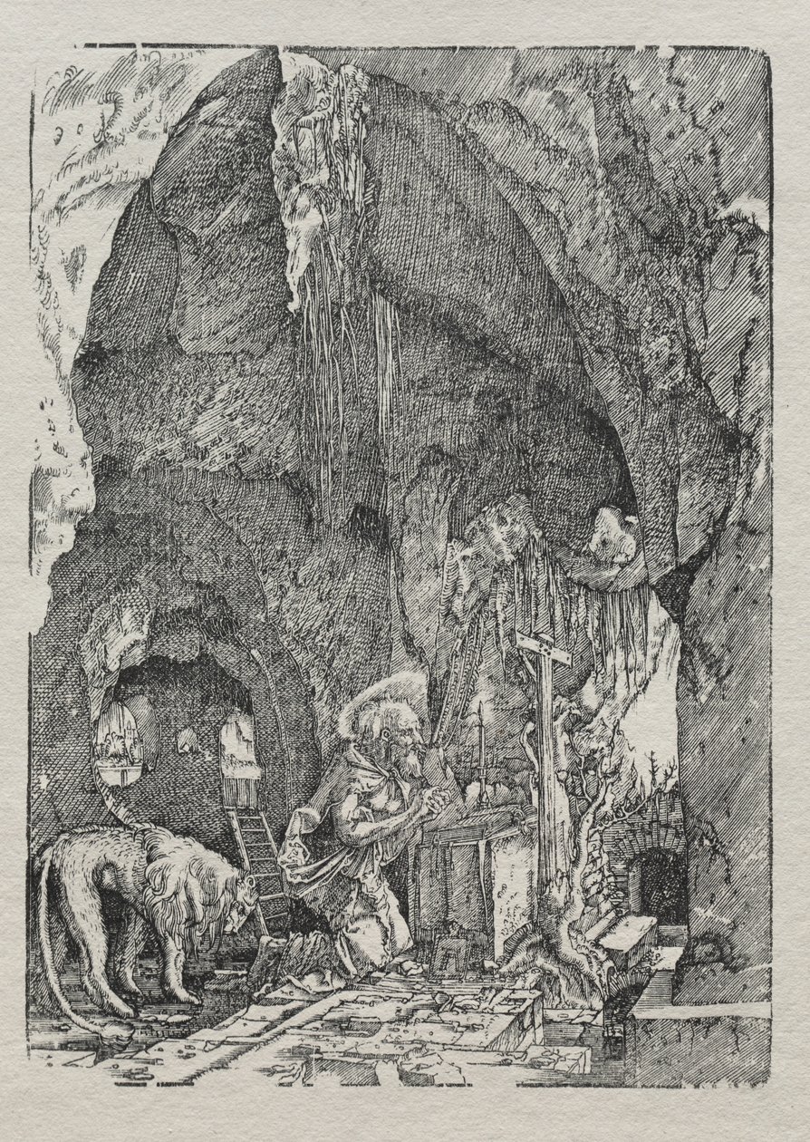St. Jeroným v jeskyni, c. 1513-15. od Albrecht Altdorfer