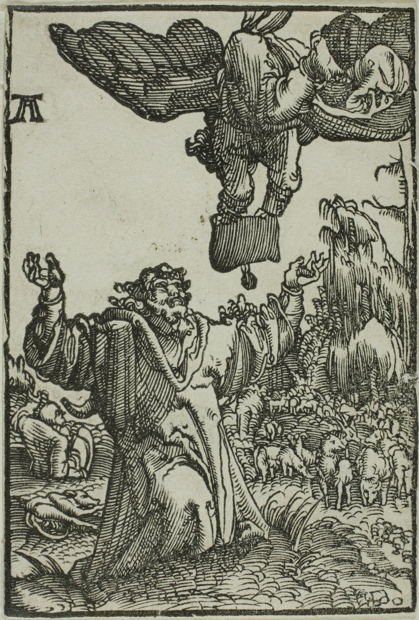 Zvěstování Joachimovi, z Pádu a vykoupení člověka od Albrecht Altdorfer