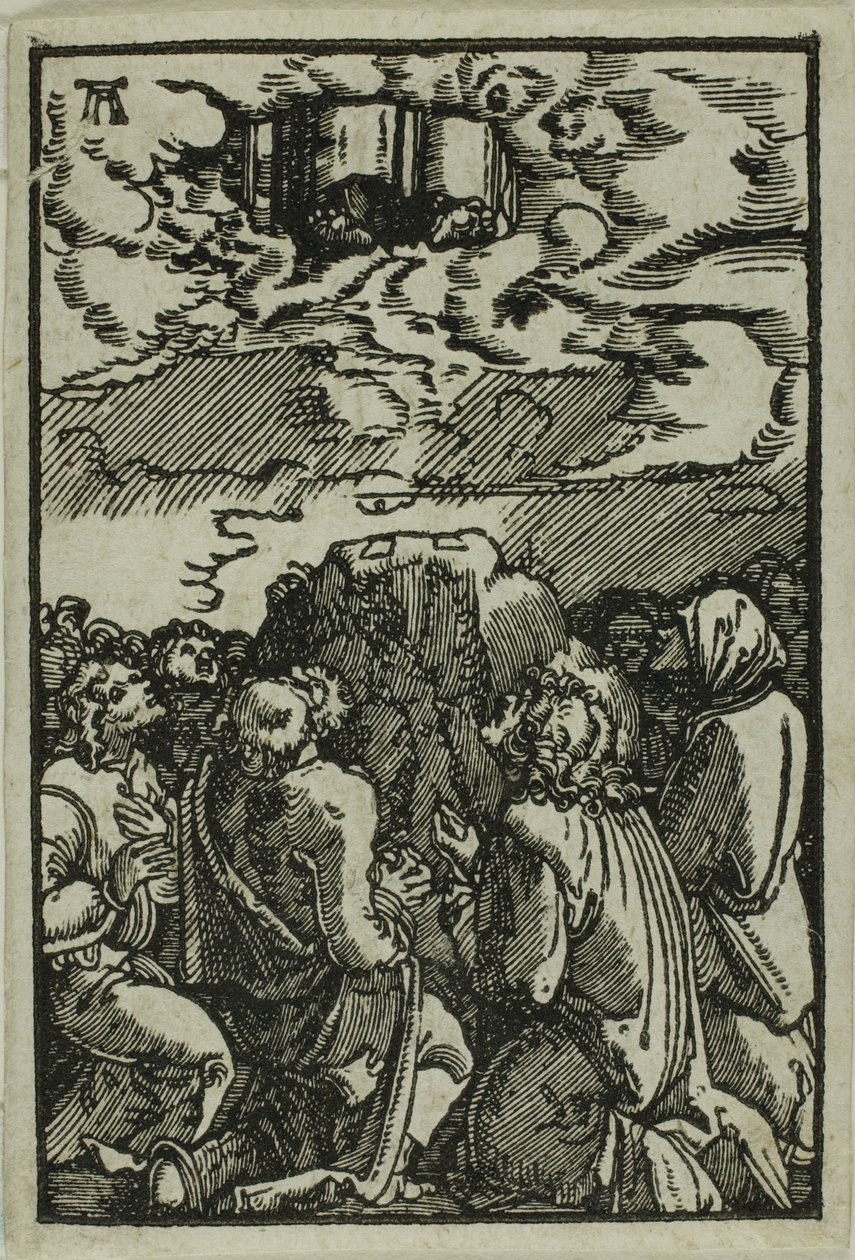 Nanebevstoupení, z Pádu a vykoupení člověka od Albrecht Altdorfer