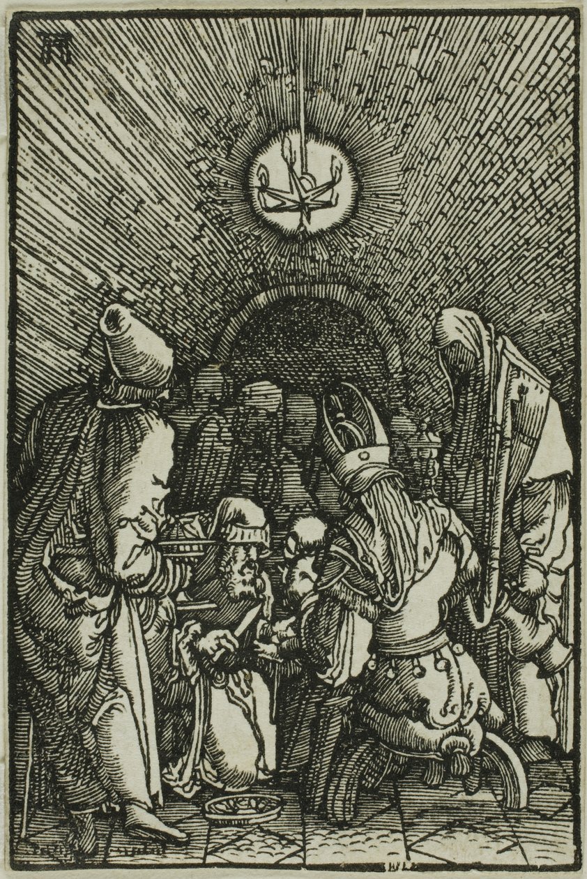 Obřízka, z Pádu a vykoupení člověka od Albrecht Altdorfer