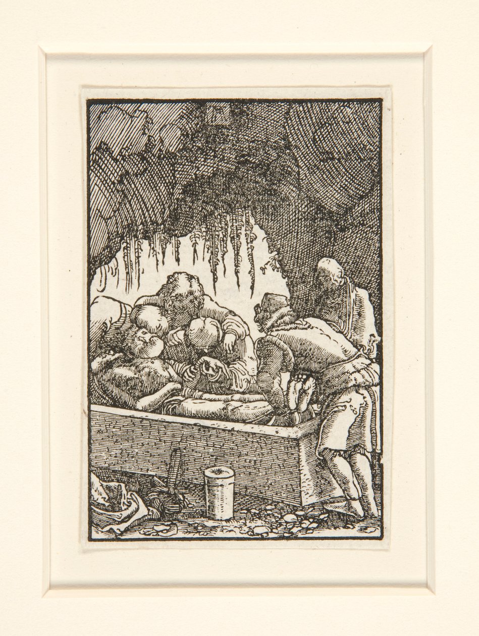 The Entombment of Christ, ze série Pád a vykoupení člověka od Albrecht Altdorfer