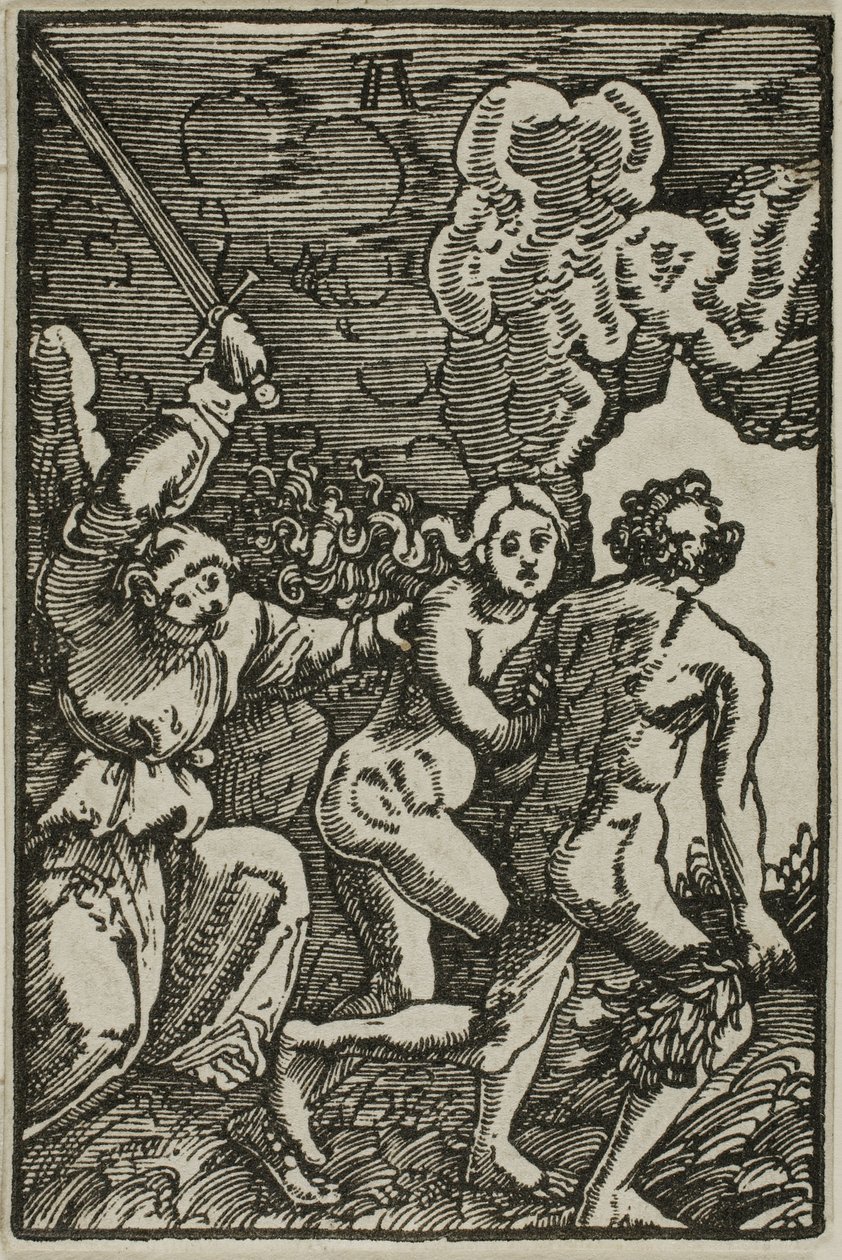 Vyhnání z ráje, z Pádu a vykoupení člověka od Albrecht Altdorfer